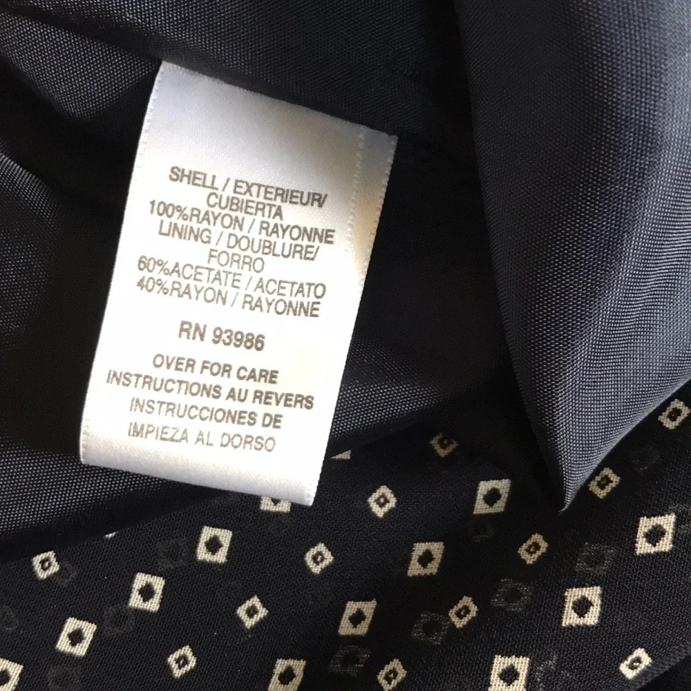 Maxi dress Navy + White asymmetrical hem size Small - Picture 12 of 13